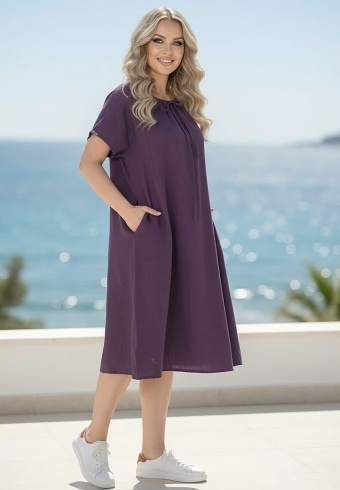 Rochie Din Panza Topita Fun L10-05 - Img 3