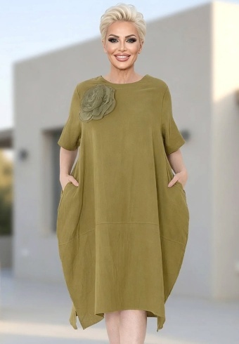 Rochie Din Panza Topita Sole Flo L12-01