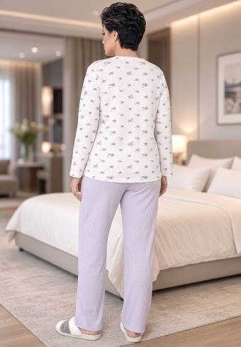 Pijama Calduroasa Relax Cotton 2508-17 - Img 2