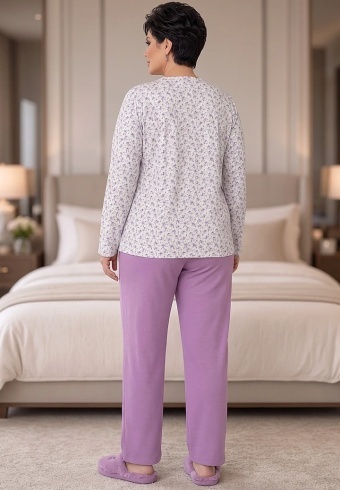 Pijama Dama Fine Cotton 4244-05 - Img 2