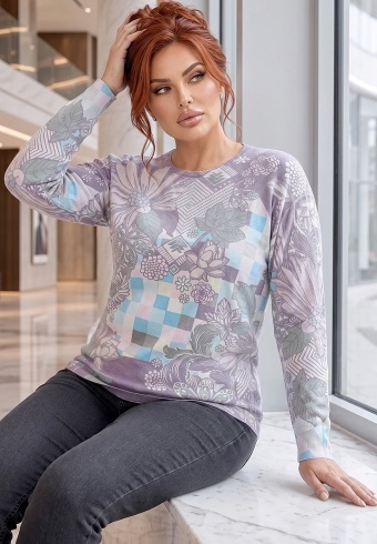 Pulover Cu Strasuri Pastel Bloom 3606-03 - Img 3