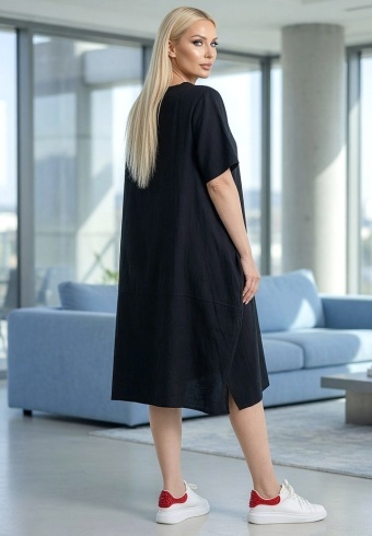 Rochie Din Panza Topita Sole Flo L12-03  - Img 2
