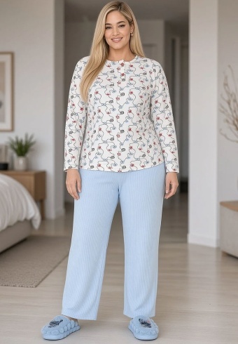 Pijama Calduroasa Relax Cotton 2508-08