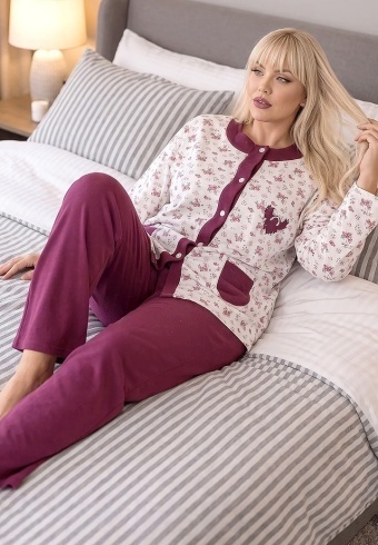 Pijama Calduroasa Soft Cotton 4216-01 - Img 3