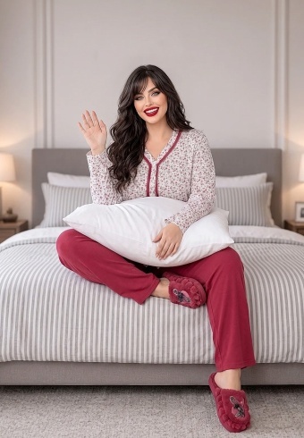 Pijama Dama Fine Cotton 714-01 - Img 2