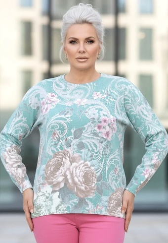 Pulover Cu Strasuri Pastel Bloom 28653-03 - Img 3