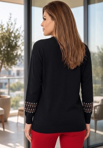 Bluza Tricotata Etno 6000-145 - Img 3