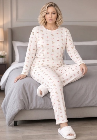 Pijama Calduroasa Relax Cotton 2508-19 - Img 2