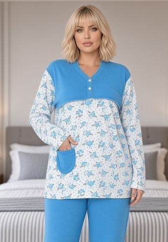 Pijama Calduroasa Soft Cotton 4022-03 - Img 2