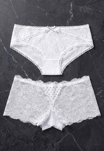 Set de 2 Chiloti Dama din Dantela