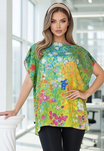 Bluza Dama Matase Silk Bloom 11 - Img 3