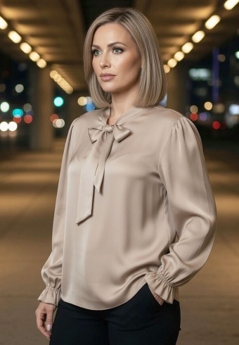 Bluza Din Matase Bellissima 25012-07 - Img 2
