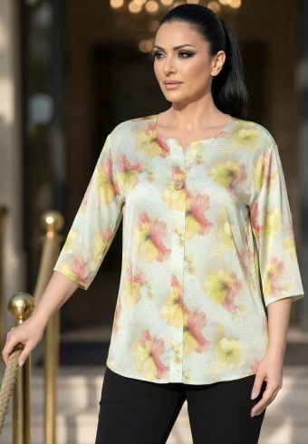 Bluza Din Matase Bellissima 25020-07 - Img 3