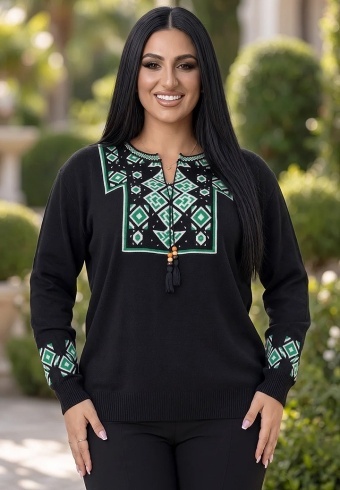 Bluza Tricotata Etno 6000-147 - Img 2