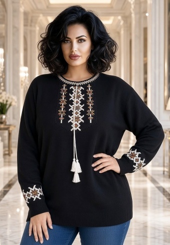 Bluza Tricotata Etno 6000-43 - Img 5