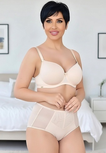Compleu Sutien Cupa D si Chilot Normal Luxury 3014-01
