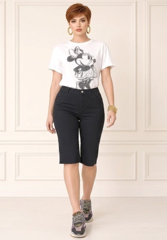 Pantaloni Jeans Kapri Ailyn 746-10 - Img 5