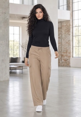 Pantaloni Leather Cargo R502-8507-02 - Img 2
