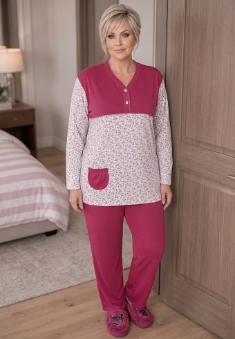 Pijama Calduroasa Soft Cotton 4022-06