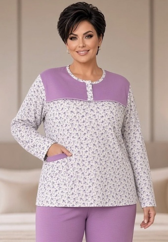 Pijama Dama Fine Cotton 4244-05 - Img 3