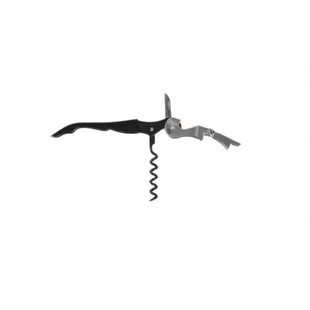 Desfacator si tirbuson ospatar, 12 cm, maner negru