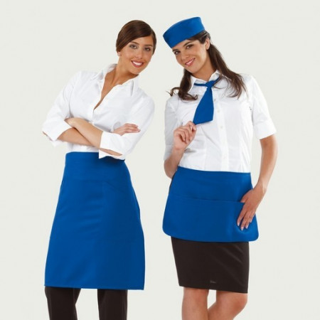 Short PUB apron, deep blue colour - Img 2