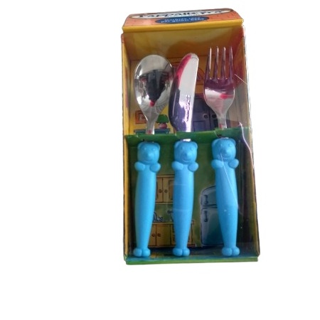 Set 3 piese tacamuri copii Pappallegra ursulet albastru