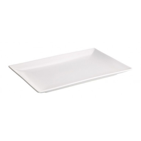 Set 6x Platou ceramic alb 25x15 cm