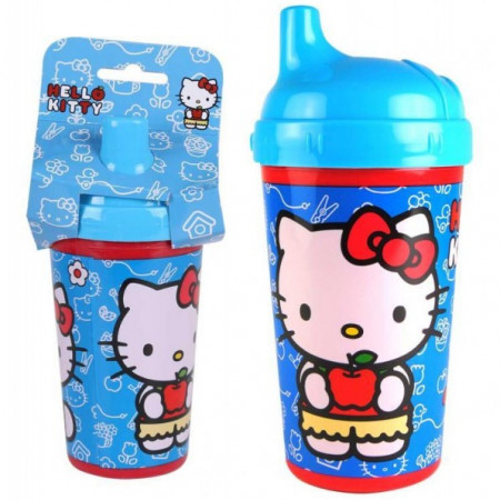 Pahar cu capac pentru copii Hello Kitty, 300 ml
