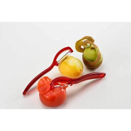 Dispozitiv pentru decojit fructe si legume cu lama mobila zimtata - Img 2