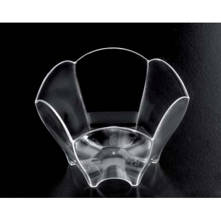Set 25 buc boluri transparente Tulip, finger food, 70 cc