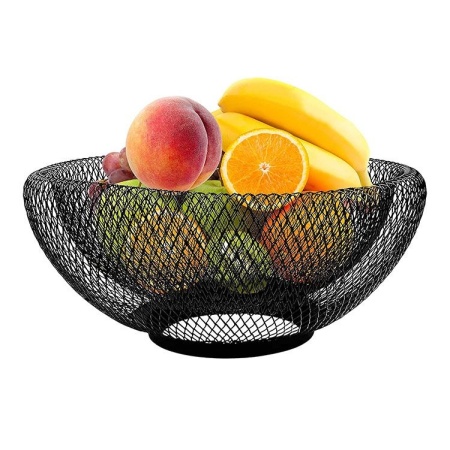 cos-fructe-metalic-negru