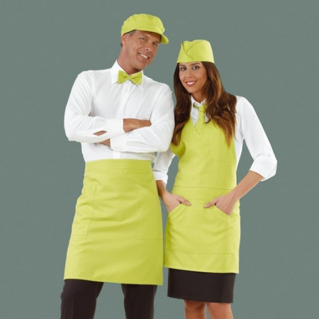 Unisex medium apron, Positano model, light green colour - Img 2