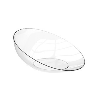 Set 24 boluri plastic unica folosinta, 9 cm - transparente