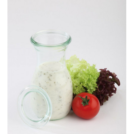 Set of 6 bottles with lid for juice/dressing, 250 ml