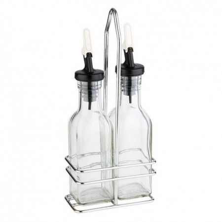 Set oliviera 2 piese cu suport, sticle de 120 ml