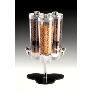 Dispenser Cereale Triplu 3x1.5L – Dozator Bufet Mic Dejun