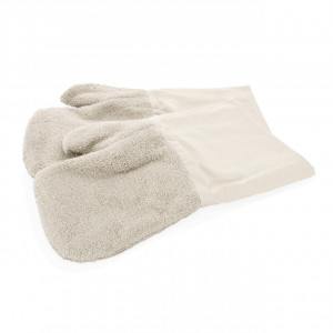 Set 2 Manusi Termorezistente Bej pentru Cuptor, +250°C, 40 cm