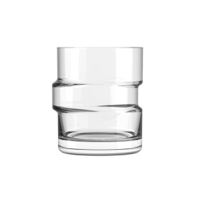 Set 6x Pahar din sticla model Glitch, 350 ml