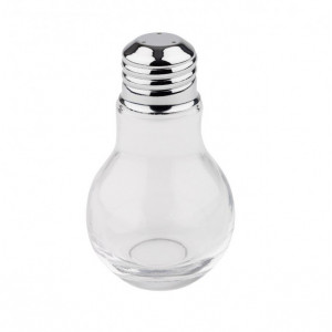 Set Sare si Piper Sticla 100 ml – Capace Inox, Inaltime 10 cm