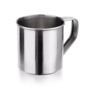 Stainless steel mug with handle, 350 ml