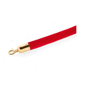 Cordon velur rosu 200 cm, pentru stalp delimitare