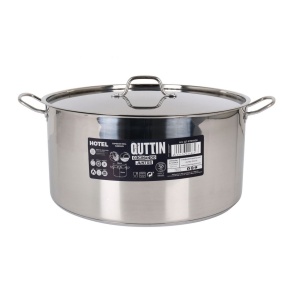 Cratita Inox cu Capac model Hotel 21.5L Inductie – 38xH19 cm
