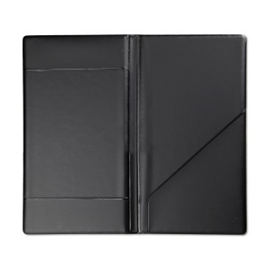 Nota de Plata PVC Negru Risto 12x22 cm – 2 Buzunare HoReCa