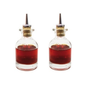 Set 2x Bottle for oil or vinegar with drip stopper, 100 ml