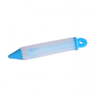 Creion pentru decorat din silicon, culoare alb-albastru