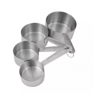 Set 4 masuri inox bucatarie – 60 / 80 / 125 / 235 ml