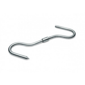 Carlig Inox Dublu cu Filet 27 cm x 12 mm – Carne Macelarie