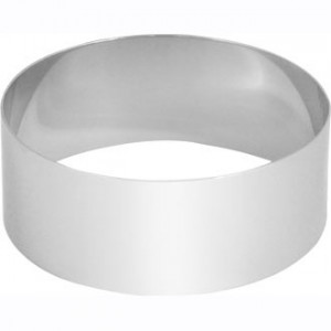 Forma inox rotunda (mousse), Ø 10 x H 4.5 cm, fara imbinare
