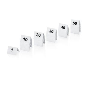 Set 50 numere masa plastic, 1-50